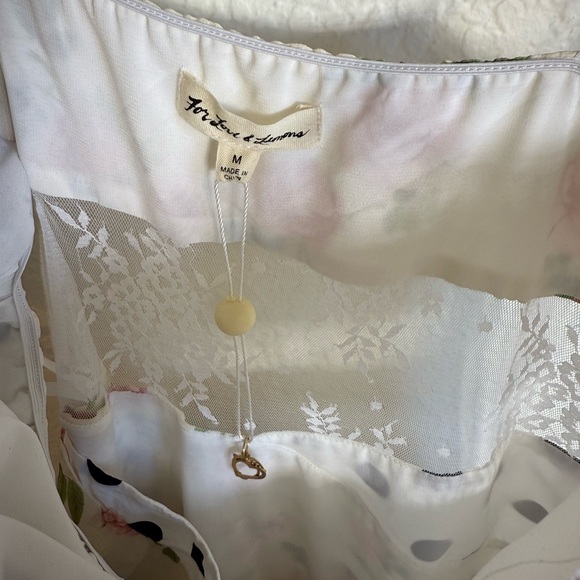 For love & Lemons Butterscotch Tank Midi Dress floral and pokla dot - Picture 9 of 12